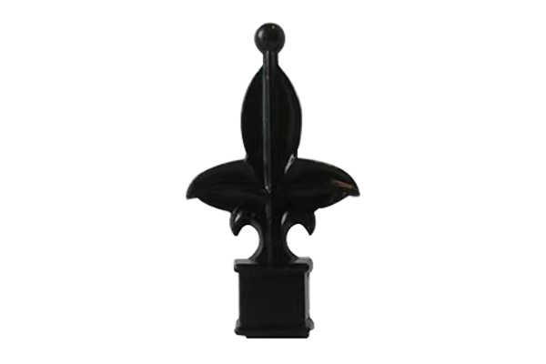 Phụ kiện trang trí hàng rào kim loại đen Finials Spears Gate Post Finials Topper